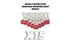 EndoSan3 - Surface Disinfectant Spray – Box of 15 x 500ml – Silver Stabilised Hydrogen Peroxide
