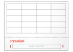 0.75x8.25 Laser Wristband w/20 Labels per 8.5"x11" Sheet Adhesive Close White 250/PK-4 PK/CS