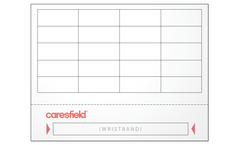 0.75x8.25 Laser Wristband w/20 Labels per 8.5"x11" Sheet Adhesive Close White 250/PK-4 PK/CS