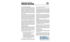 Fountain Solutions Application Bulletin - Brochure