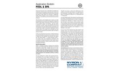 Pool & Spa Application Bulletin - Brochure