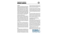 Reverse Osmosis Application Bulletin - Brochure