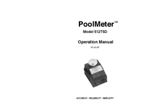 Myron L - Model PoolMeter 512T5D - TDS Meter for Pool & Spa Industry - Operation Manual
