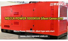MECCA POWER 1000kva Cummins Silent Generator - Video