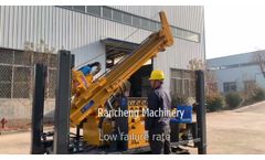 RCF200C rubber crawler hydraulic water well drilling rig - Video