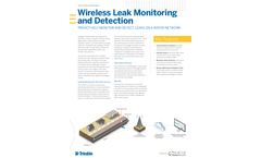 Trimble Unity LeakManager - Wireless Leak Monitoring and Detection Software Brochure