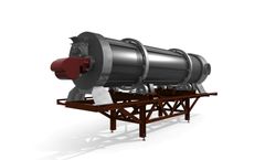 Bohemia Machine - Model BOŠKA - Continuous Revolving Drum Dryer for Loose or Lump Materials