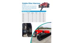 Rime Agri - Model RMHD - Goble Disc Harrow - Brochure