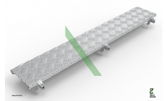 Solaracks - Aluminum Checker Plate Walkway for Industrial Use