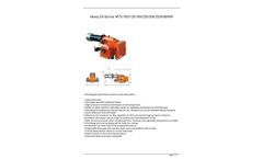 Eburn - Model M75/100/120/180/250/300/350/600HRF - Heavy Oil Burner- Brochure