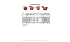 Eburn - Model M Series - One-Stage One Stage Light Oil Burner -  Brochure