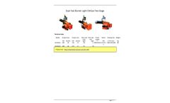Eburn- Model M Series - Light Oil/Gas Two-Stage Dual Fuel Burner PARENT 	