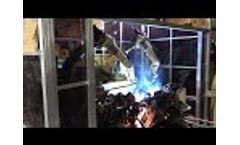 Robot welding dust removal - Video