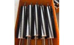 JZ Brush - Nylon Rotating Roller Cleaning Brush for Conveyor Belts