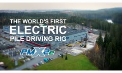 Junttan PMx2e - the World's First Electric Pile Driving Rig - Video
