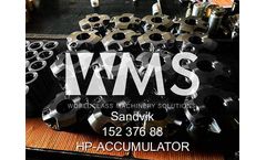 WMS Sandvik - Model 152 376 88 HP - Accumulator Replacement Part