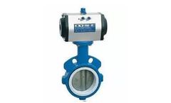 China-Valve - Model DN40-600,EPDM/PDFE - Pneumatic Wafer Butterfly Valves