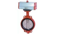 China-Valve - Model EPDM,150lbs~600lbs - Flanged End Pneumatic Butterfly Valve