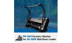 FASTVO - Model FM-36M  - Mini Skid Steer Mulching Head
