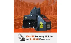 FASTVO - Model FM-22E - Mini Excavator Forestry Mulcher