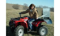 Stull Feeders - Model 200-1 - 200 LB Standard Stull Feeder for ATVs - Gravity Flow