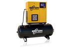 Eaton Compressor - 5 HP Rotary Screw Air Compressor with 80 Gallon Tank, 3 Phase, Fixed Speed