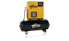 Eaton Compressor - 5 HP Rotary Screw Air Compressor with 80 Gallon Tank, 3 Phase, Fixed Speed