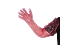 Chuangpu - Model HL-FF01 - 50PCS/Bag Long Arm PE Veterinary Disposable Gloves Excellent Chemical Resistance