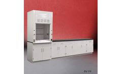 Fisher American - Model CU-113 - 3-Foot Fume Hood with General Storage and Laboratory Cabinet Group