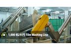 ASG Recycling - Model 1000 KG/H PP - PE Film Washing Line