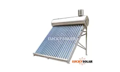 LuckySolar - Model JX-NPS-58/1800 - Non-pressure Solar Water Heater Stainless Steel Type