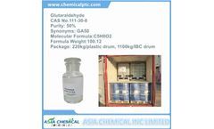 Wohing - 50% GA Glutaraldehyde, Glutaric Dialdehyde, Glutardialdehyde, 1,5-Pentanedial, Pentane-1,5-Dial 111-30-8
