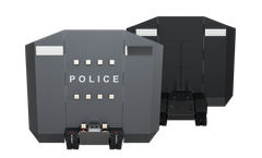 LeoTronics - Model TrackReitar Police - Autonomous Ballistic Shield Robot for Law Enforcement