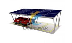 Landpower - Model LP-CP-01 - Aluminum Solar Panel Carport Structure for Parking Area Solar Installations