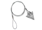 AEA - Model 3ST-36AT - 3-inch Steel Arrowhead Anchor with 36-inch Cable and Anti-theft Loop