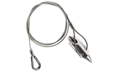 AEA - Model 3AL-36TH - 3-inch Aluminum Bullet Anchor with Cable and Thimble Loop