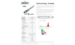 GROW3 - Model HV - Vertical Farm Grow Light- Brochure