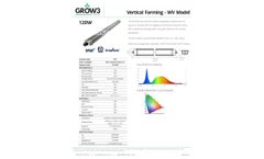 GROW3 - Model WV - Vertical Grow Light - Brochure