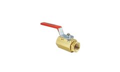 Gemini Valve - Model 1/4 86M-1-RT-6-L - 1/4 inch NPT Brass Manual Ball Valve