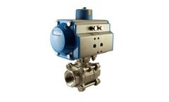 WIC Valve - 1/2 inch Inch Pneumatic Single Acting Air Actuated Ball Valve