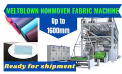 PP Meltblown machine for Nonwoven Fabric 1600mm-Линия нетканного материала для масок 1600мм - Video