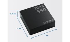 Bosch Sensortec - Model BMA550 - Acceleration-based Body Sound Sensor