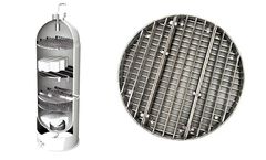Wedge Wire Screen Support Grid Installed Inside The Reactor