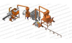 Rapeseed-straw and Sawdust Briquetting Line with 400-500 kg/hour Capacity