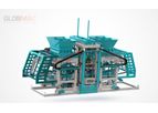 Globmac - Model KB 25 - QUICK MASTER Automatic Concrete Parquet and Block Making Machine
