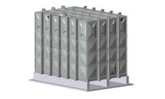 FTC - 4.5m or 14.7ft High Fiberglass Reinforced Polymer (FRP) Modular Water Storage Tank