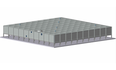 FTC - 1m or 3.3ft High Fiberglass Reinforced Polymer (FRP) Modular Water Storage Tank