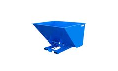 Jescraft - Model DH-30BR-MD - Self-Dumping Forklift Hopper - 3 Cubic Yard