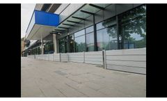 Reusable Flood Barrier Aluminum Flood Protection Stop Log and Flood Gate Door for Garage Underpasses