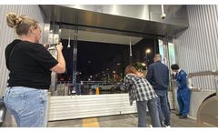 Automatic Flood Protection Gate with Water Detection for Garages & Warehouses